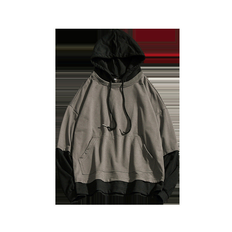 Two false hoodies with  loose hoodie