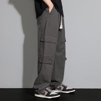 Men's Retro Loose Straight Casual Trousers