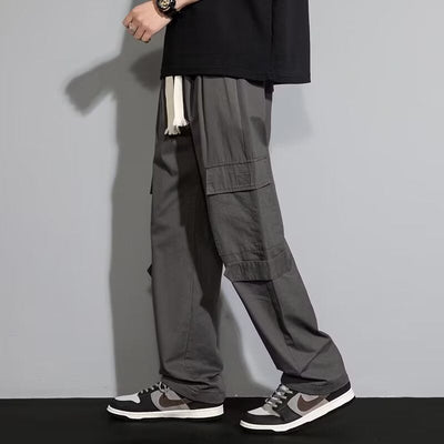 Men's Retro Loose Straight Casual Trousers