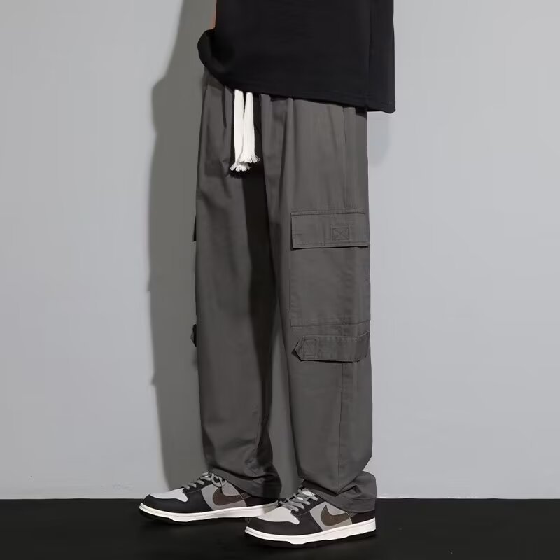 Men's Retro Loose Straight Casual Trousers