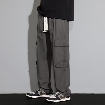 Men's Retro Loose Straight Casual Trousers