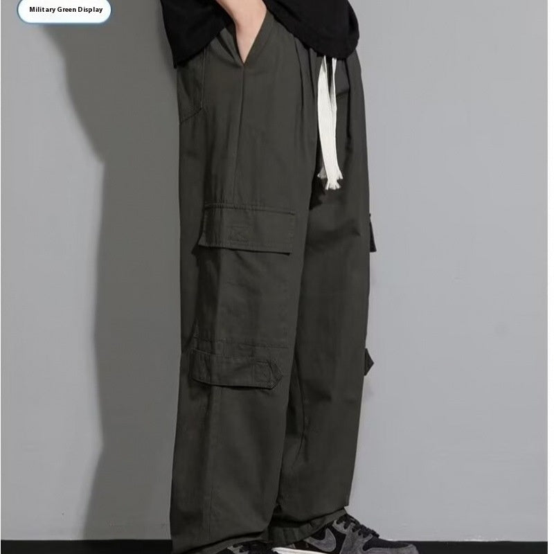 Men's Retro Loose Straight Casual Trousers